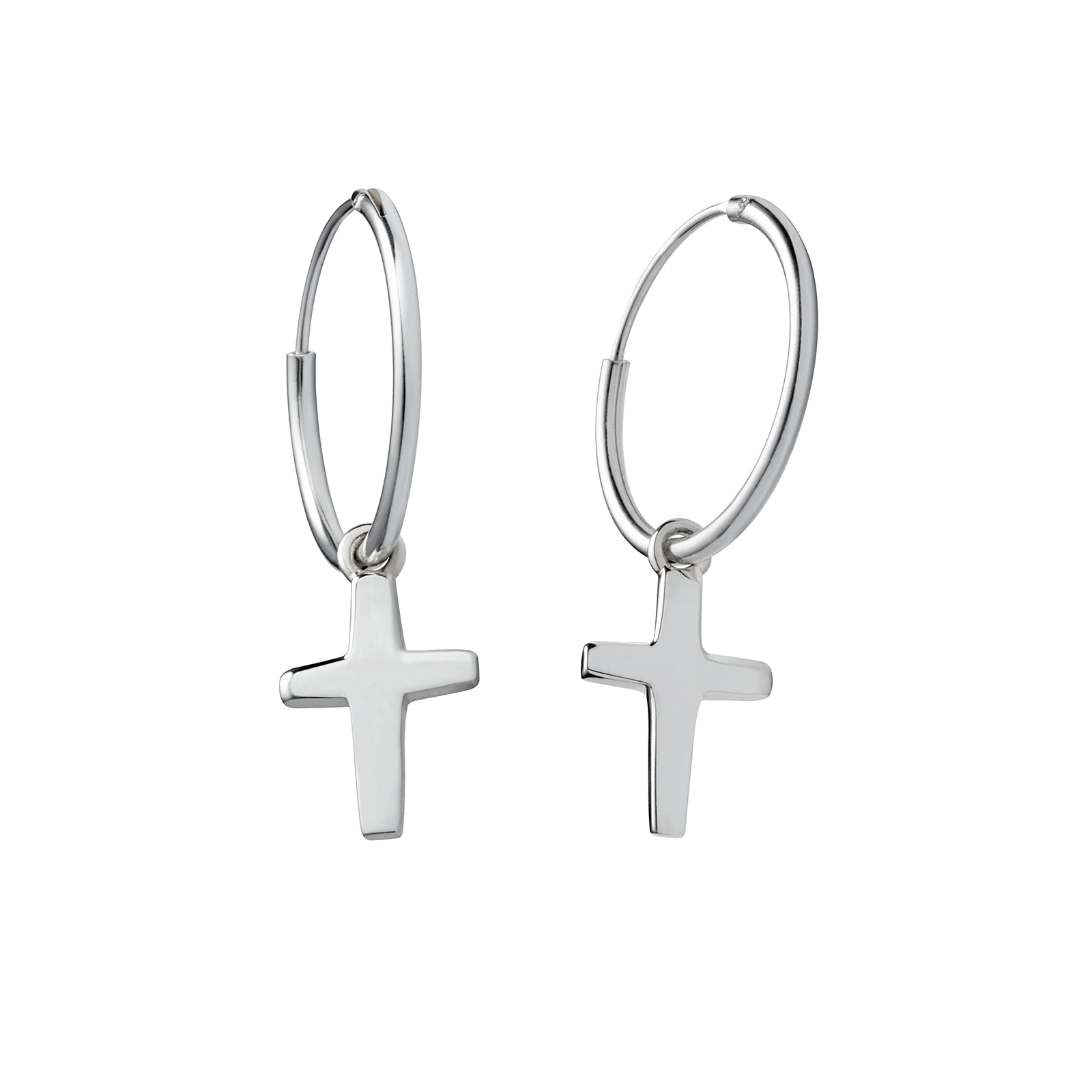 Cross - earrings - pair